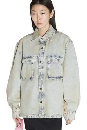 Guess Femme, Vestes, Bleu, Taille: 38 FR Chemise Utility en Denim