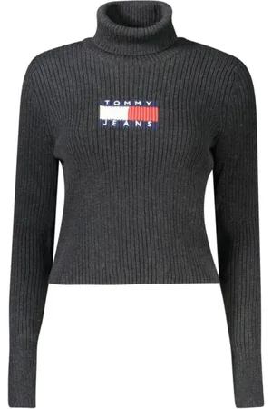 Tommy Hilfiger Femme, Pulls, Noir, Taille: 40 FR Pull en laine noire | Tohi-33451-Xs