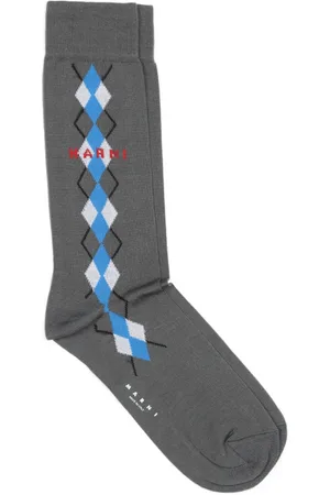 Marni Homme, Sous-vêtements, Gris, Taille: L Chaussettes en coton gris neutre