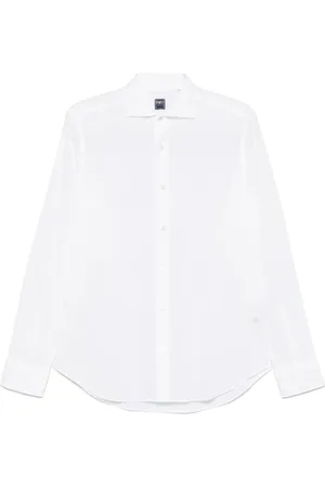 FEDELI Homme, Chemises, Blanc, Taille: 2XL Chemise en coton stretch