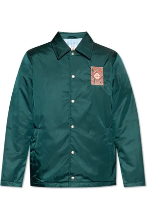 Casablanca Homme, Vestes, Vert, Taille: L Veste avec logo