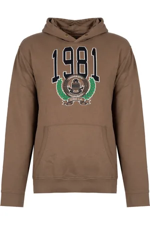 Guess Femme, Sweatshirts et sweats à capuche, Brun, Taille: 38 FR Sweat à capuche classique