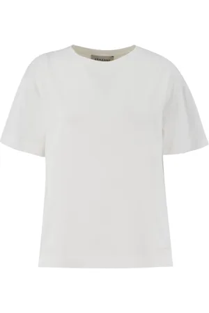 ERMANNO SCERVINO Femme, Tops, Blanc, Taille: 40 FR T-shirt Essentiel à Col Rond