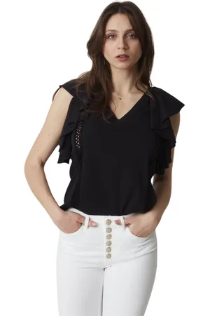 Dondup Femme, Blouses et Chemises, Noir, Taille: 40 FR Blouse Élégante