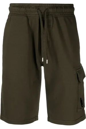 C.P. Company Homme, Shorts, Vert, Taille: S Short Léger en Molleton