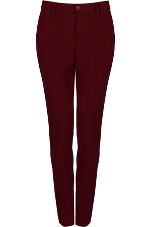 Liu Jo Femme, Pantalons, Rouge, Taille: 38 FR Pantalon Élégant Coupe Slim