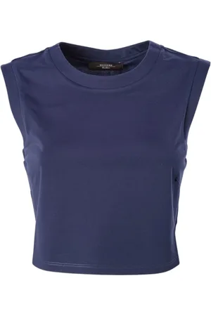 Max Mara Femme, Tops, Bleu, Taille: 42 FR Élégant Body Prosit Top Sans Manches
