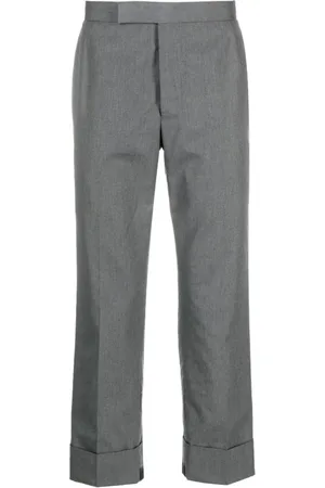 Thom Browne Homme, Jeans, Gris, Taille: L Pantalon à bride arrière en tissu typewriter