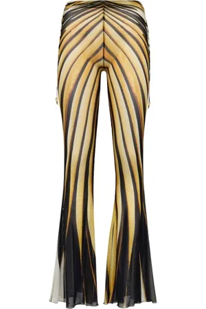 Roberto Cavalli Femme, Pantalons, Multicolore, Taille: 38 FR Pantalon Imprimé Or Femme Italie