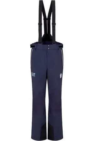 EA7 Femme, Sport, Bleu, Taille: 40 FR Pantalon de Ski Imperméable