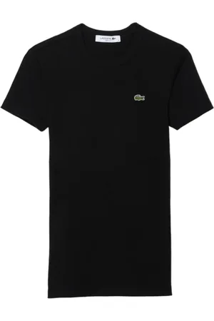 Lacoste Femme, Tops, Noir, Taille: 42 FR T-shirt Moderne en Coton