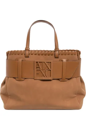 Armani Exchange Femme, Sacs, Brun, Taille: ONE Size Sac Simple avec Logo et Poches