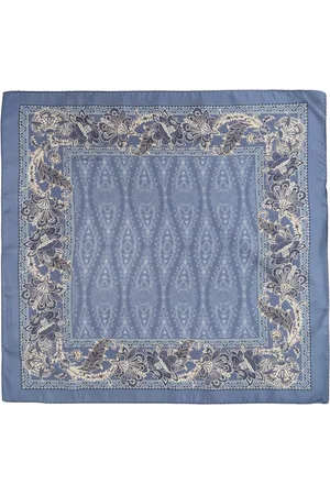 Etro Homme, Accessoires, Bleu, Taille: ONE Size Pochette de Costume en Soie