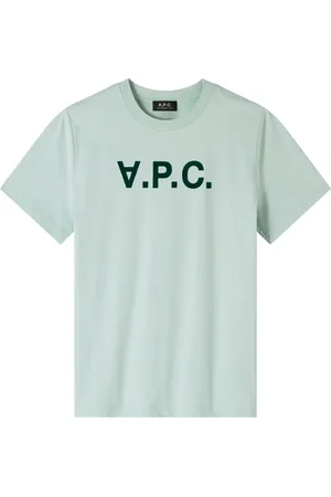 A.P.C. Homme, Tops, Vert, Taille: L T-shirt en coton