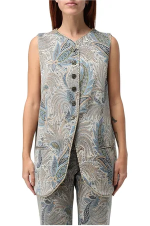 Etro Femme, Vestes, Multicolore, Taille: 40 FR Gilet Jacquard Paisley