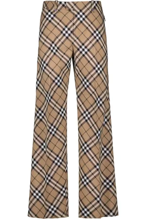 Burberry Homme, Pantalons, , Taille: S Pantalon en Laine à Carreaux Vintage