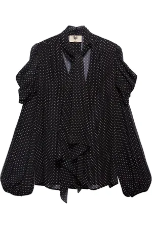 ANIYE BY Femme, Blouses et Chemises, Noir, Taille: 36 FR Chemise Noire Lily Style Rétro Chic Impact