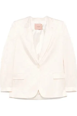 Twin-Set Femme, Vestes, Blanc, Taille: 40 FR Ensemble Jacquard Oval T