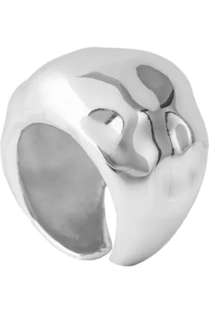 FEDERICA TOSI Femme, Accessoires, Gris, Taille: L Bague Plaquée Argent Style Mindy