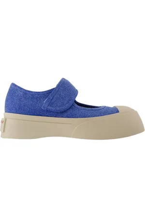 Marni Femme, Chaussures, Bleu, Taille: 36 EU Baskets plateforme à bride