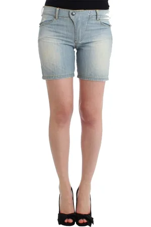 ERMANNO SCERVINO Femme, Shorts, Bleu, Taille: 38 FR Shorts de ville en denim bleu de plage décontractés
