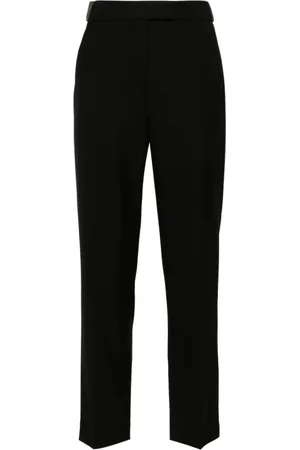 Brunello Cucinelli Femme, Pantalons, Noir, Taille: 38 FR Pantalon Large en Flanelle