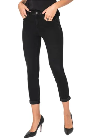 Liu Jo Femme, Jeans, Noir, Taille: W26 Jean Cropped