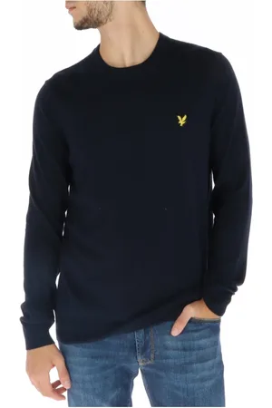 Lyle & Scott Homme, Pulls, Bleu, Taille: M Tricot à Manches Longues