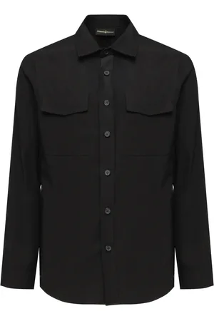 Giuliano Galiano Homme, Chemises, Noir, Taille: 2XL Chemise Panther Noire Fermeture à Bouton