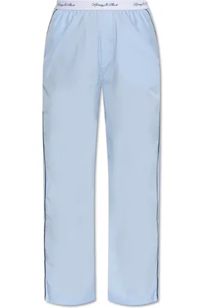 Sporty & Rich Homme, Vêtements de nuit et de détente, Bleu, Taille: L Bas de Pyjama