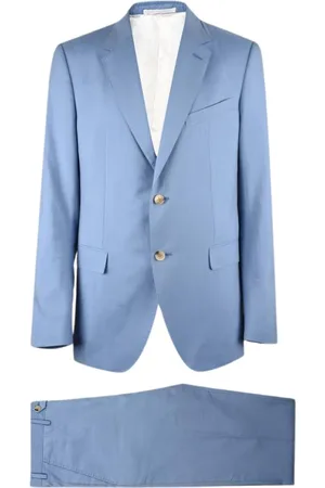 Lanvin Homme, Costumes, Bleu, Taille: S Costume Bleu Ciel Deux Pièces