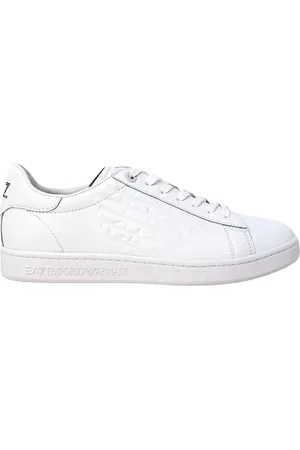EA7 Homme, Chaussures, Blanc, Taille: 36 2/3 EU Baskets à lacets avec talon de 3 cm