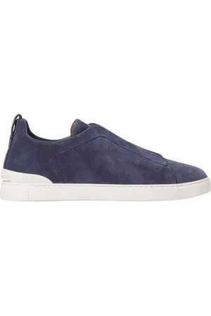 Ermenegildo Zegna Homme, Chaussures, Bleu, Taille: 42 EU Baskets Basses