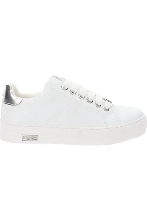 Cult Femme, Chaussures, Blanc, Taille: 40 EU Baskets Femme en Similicuir