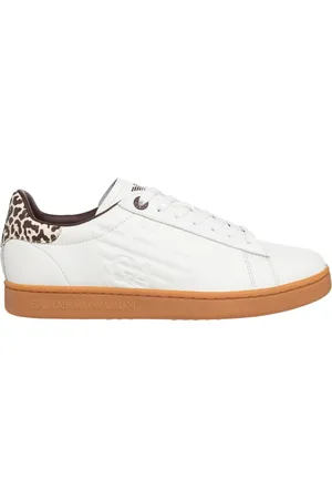 EA7 Femme, Chaussures, Blanc, Taille: 37 EU Baskets à lacets