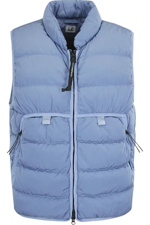 C.P. Company Homme, Vestes, Bleu, Taille: S Eco-Chrome R Down Vest