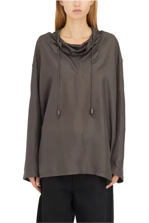 LEMAIRE Femme, Blouses et Chemises, Brun, Taille: 38 FR Top en Soie