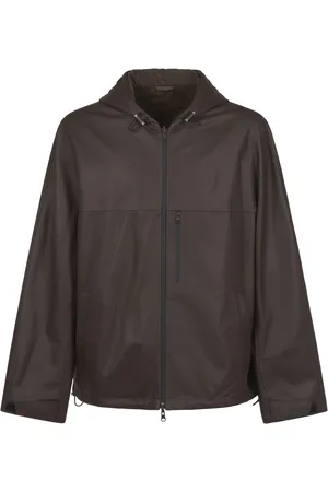 Lanvin Homme, Vestes, Vert, Taille: L Coupe-vent Réversible en Napa Mat