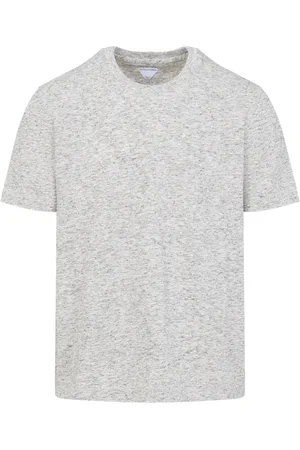 Bottega Veneta Homme, Tops, Gris, Taille: L T-shirt Décontracté en Coton