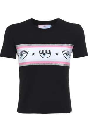 Chiara Ferragni Femme, Tops, Noir, Taille: 36 FR T-shirt