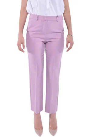 Max Mara Femme, Pantalons, Rose, Taille: 36 FR Pantalon Ankle Taille Haute Jambe Droite