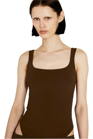 Entire Studios Femme, Tops, Brun, Taille: 42 FR Body Square Neck