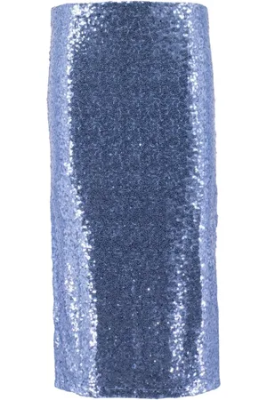 ERMANNO SCERVINO Femme, Jupes, Bleu, Taille: 38 FR Maxi Skirt