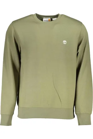 Timberland Homme, Sweatshirts et sweats à capuche, Vert, Taille: S Pull Ras du Cou Brodé
