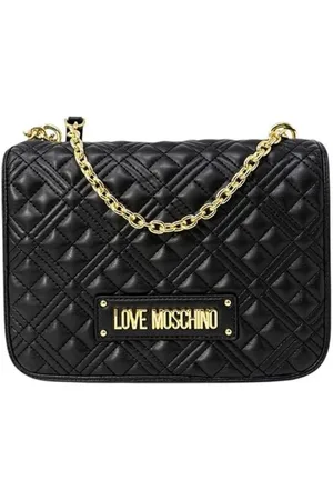 Moschino Femme, Sacs, Noir, Taille: ONE Size Sac à main structuré en polyuréthane Collection Automne/Hiver
