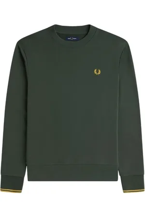 Fred Perry Homme, Sweatshirts et sweats à capuche, Gris, Taille: S Sweat Vert Noos Classique Sportswear