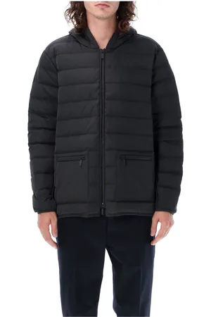 Thom Browne Homme, Vestes, Noir, Taille: S Veste en duvet à capuche ultra légère