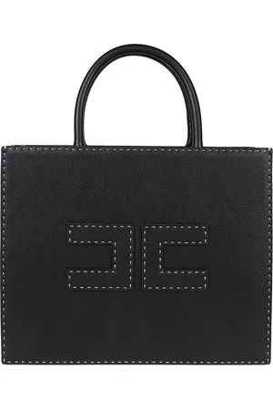 Elisabetta Franchi Femme, Sacs, Noir, Taille: ONE Size Sac cabas moyen