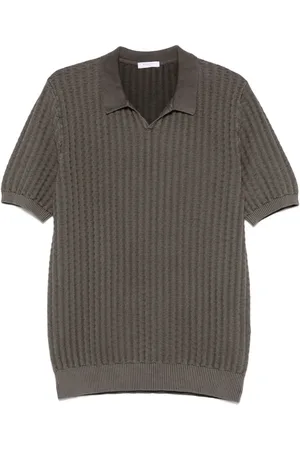Boglioli Homme, Tops, Gris, Taille: S Polo Tricoté