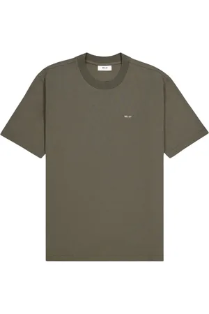 NN.07 Homme, Tops, Vert, Taille: XL T-shirt brodé en vert Capers